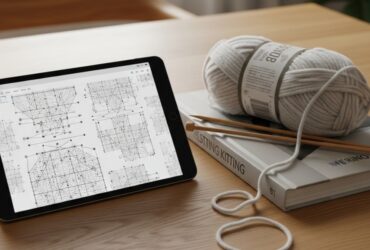digitale strikkeoppskrifter vs papirformat fordeler
