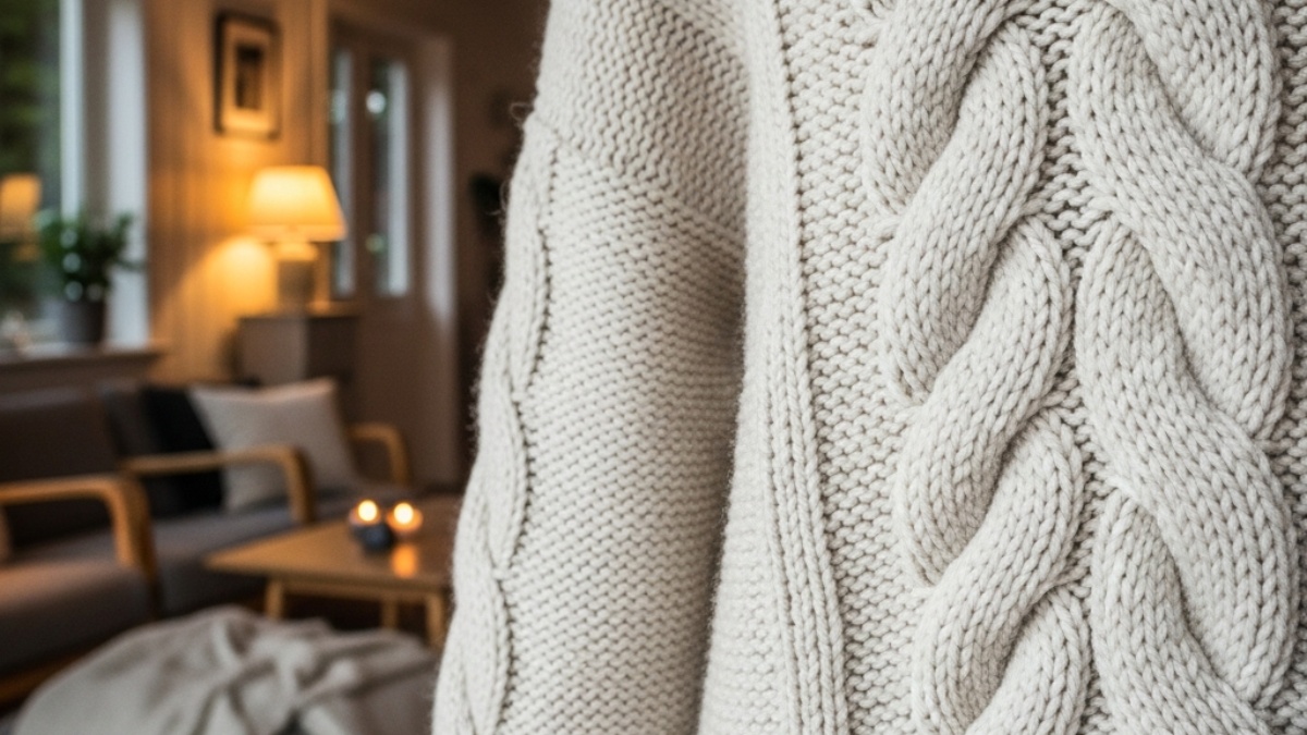 perleflette genser oppskrift