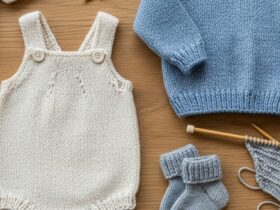 sammenligning av strikkeoppskrifter for barn 0-2 år