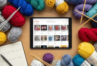 sammenligning av strikkeoppskrifter på Ravelry