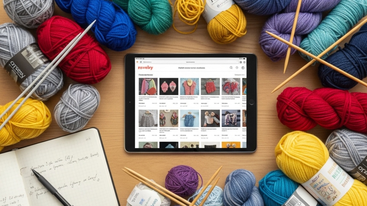 sammenligning av strikkeoppskrifter på Ravelry