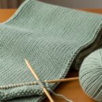 skjerf strikkeoppskrift