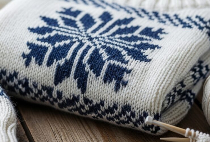 snøkrystall genser oppskrift