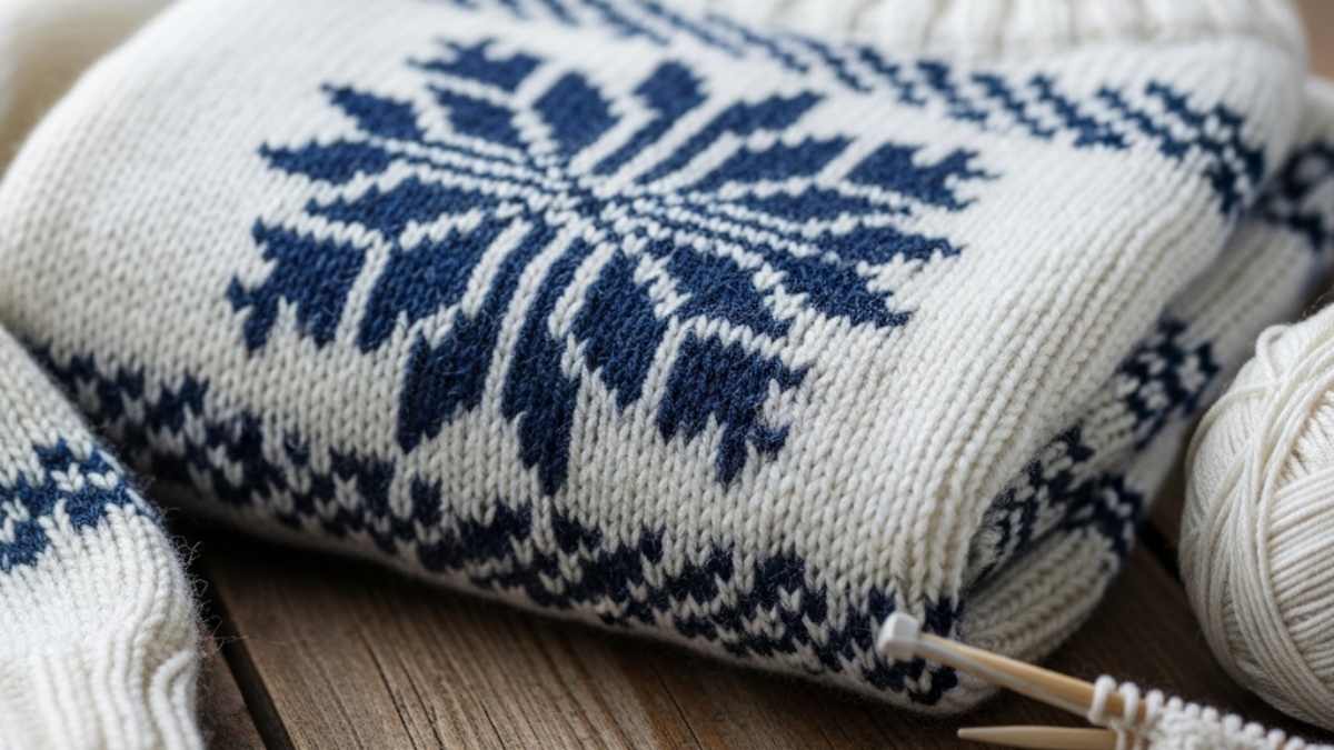 snøkrystall genser oppskrift