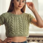 strikkeoppskrifter crop top strikk ungdom