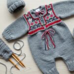 strikkeoppskrifter festdrakt baby dåp strikk