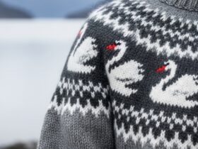 strikkeoppskrifter gjøvik hvite svaner genser
