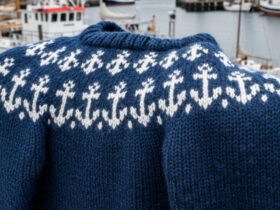strikkeoppskrifter horten maritimt mønster