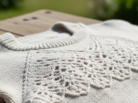 strikkeoppskrifter hullmønster genser sommer