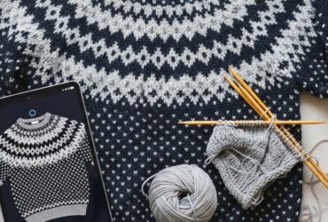 strikkeoppskrifter med AI-generert design test