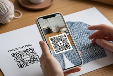 strikkeoppskrifter med QR-koder erfaringer