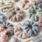 strikkeoppskrifter scrunchie restestrikk gaver