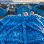 strikkeoppskrifter sortland blåbyen genser