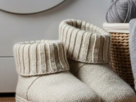 strikkeoppskrifter tøfler tovet i maskin