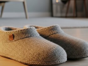 strikkeoppskrifter tøfler voksne tovet ull