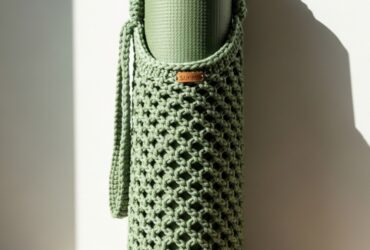 strikkeoppskrifter til yogamatte bæreveske