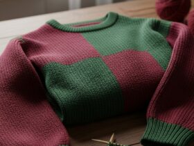 strikkeoppskrifter vintage 90-talls genser