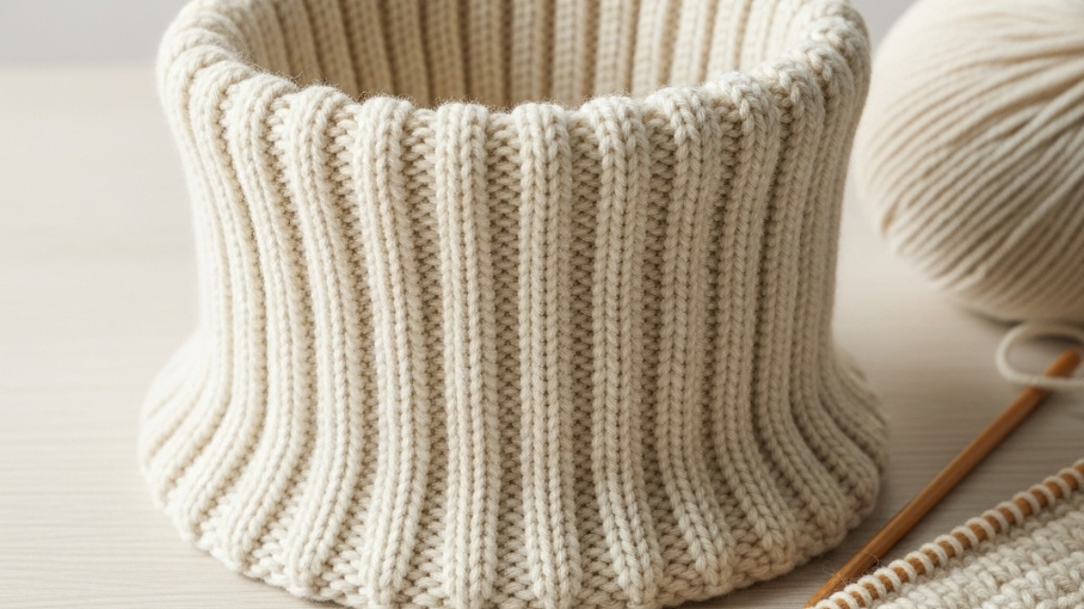 strikket hals oppskrift